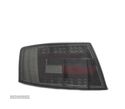 FAROLINS TRASEIROS LED PARA AUDI A6 C6 SEDAN 04-08 FUMADOS ESCURECIDOS - 1