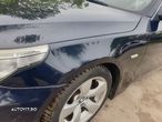 Aripa Fata Stanga BMW Seria 5 E60 E61 2003 - 2010 Culoare Monaco Blau Metallic [1652] - 6