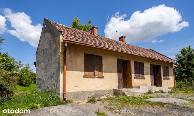 BUDYNEK  70m2  na magazyn, rekreację działka 3 ar. Przy drodze-6