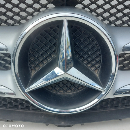 GRILL ATRAPA CHLODNICY CHROM GWIAZDA EMBLEMAT MERCEDES E W213 ORYGINAL DEMONTAZ 2138880123 - 3