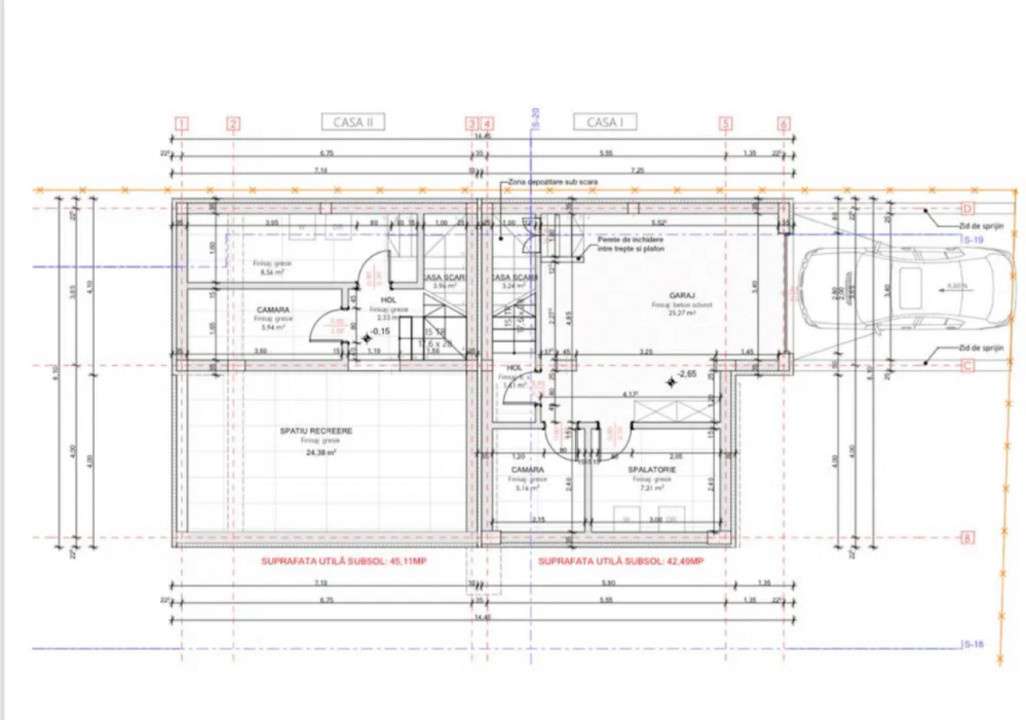 Casa cuplata, 183mp utili, zona ANL, Floresti - Imagine principală: 5/6
