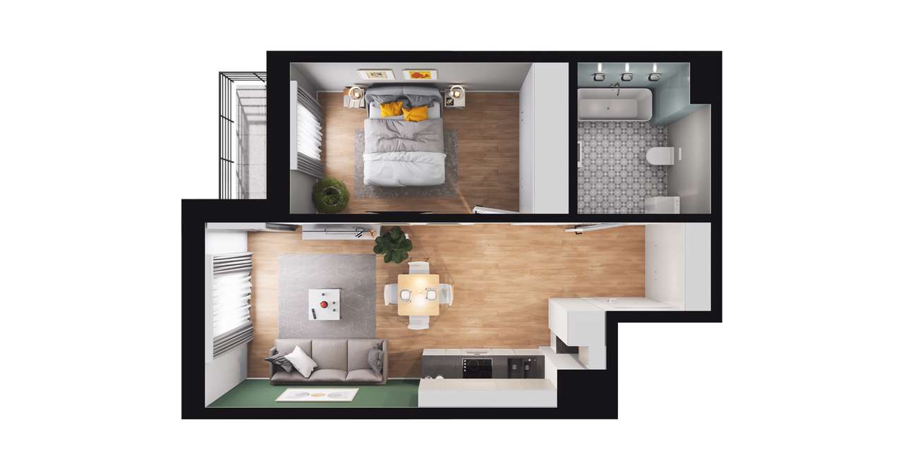 Piasta Towers| mieszkanie 2-pok.| 86_33 kredyt 2% - Pełny obrazek: 2/8