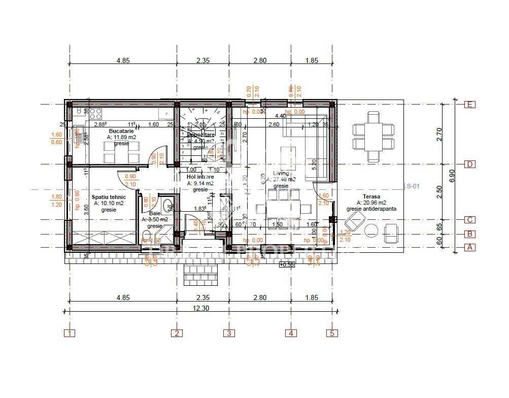 COMISION 0%! Casă individuală, 5 camere, 3 bai, teren 474 mp, Chinteni-12