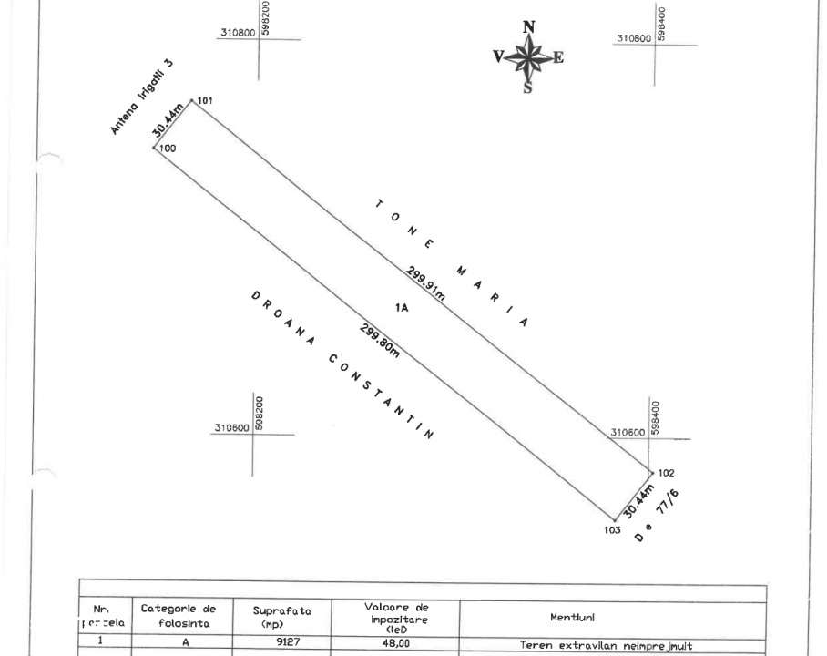 Teren Extravilan In Rate Primaverii Com. Berceni | 9127mp | #EG1E - Imagine principală: 2/4