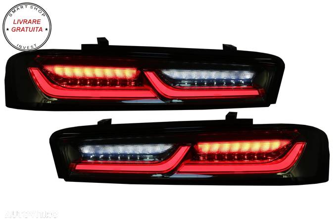 Stopuri FULL LED Chevrolet Camaro MK6 (05.2015-2018) Semnal Dinamic Secvential- livrare gratuita - 11