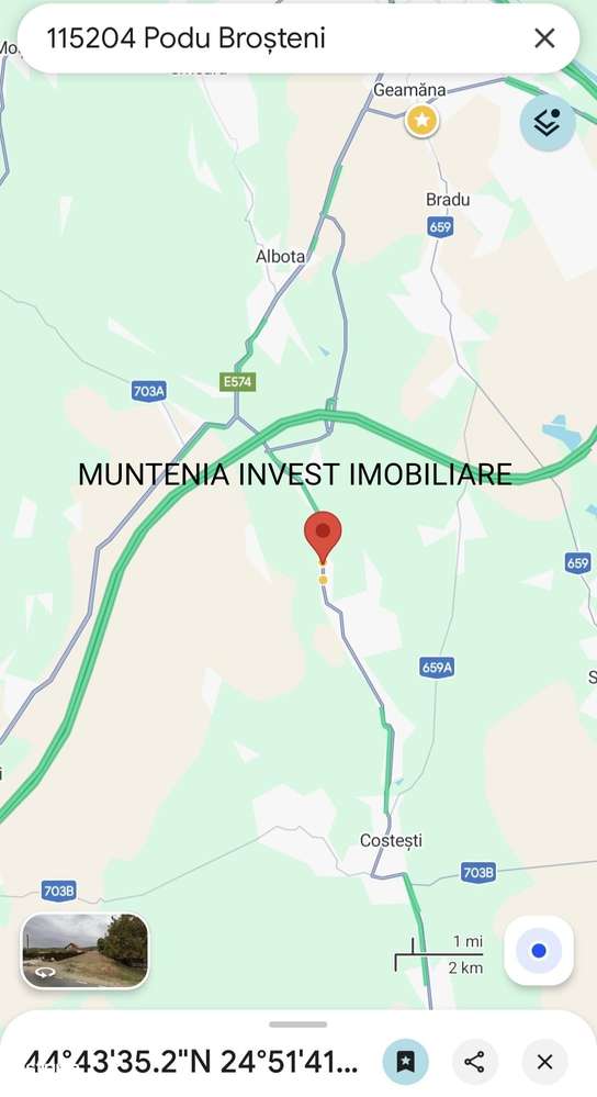 De vânzare teren 5400 mp. Sat Broșteni, jud. Arges-5