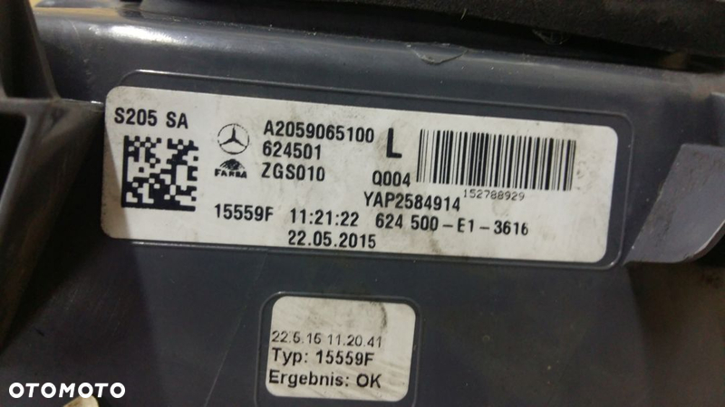 Mercedes W205 komb lampa tył LEWA A2059065100 IGLA - 5