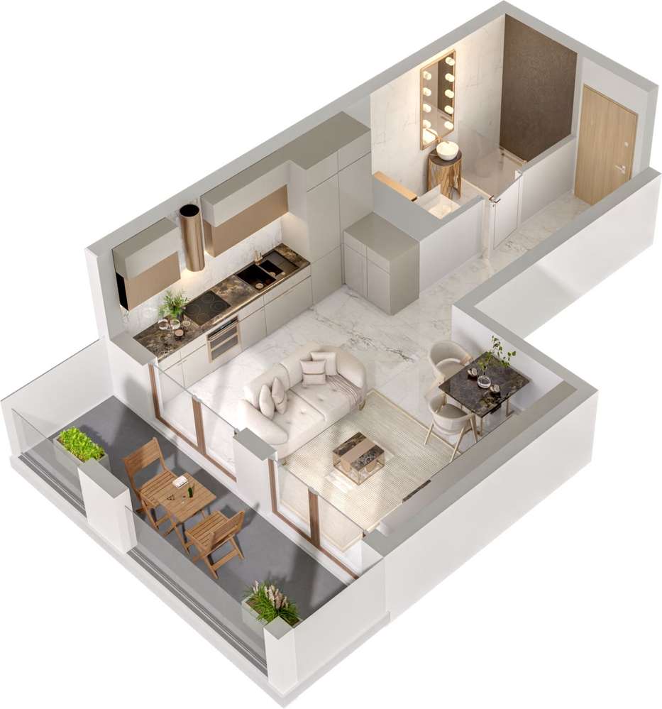 Gemini G7 | mieszkanie 1-pok. | A10-4-75 - Pełny obrazek: 3/9