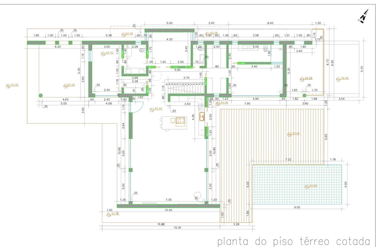 Moradia de autor, no campo junto ao Mar da costa oeste-13
