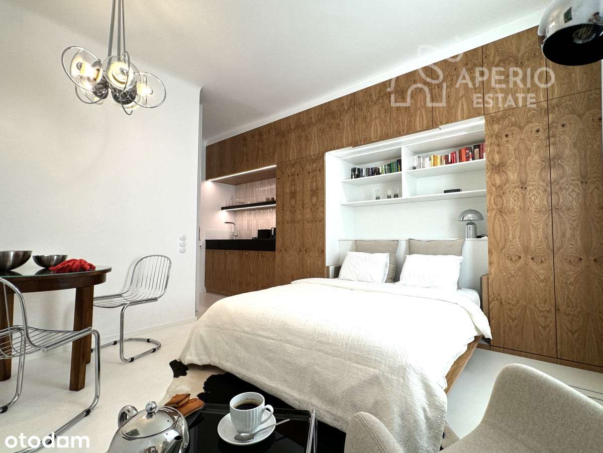 piękna kawalerka | Politechnika | chowane łóżko-1