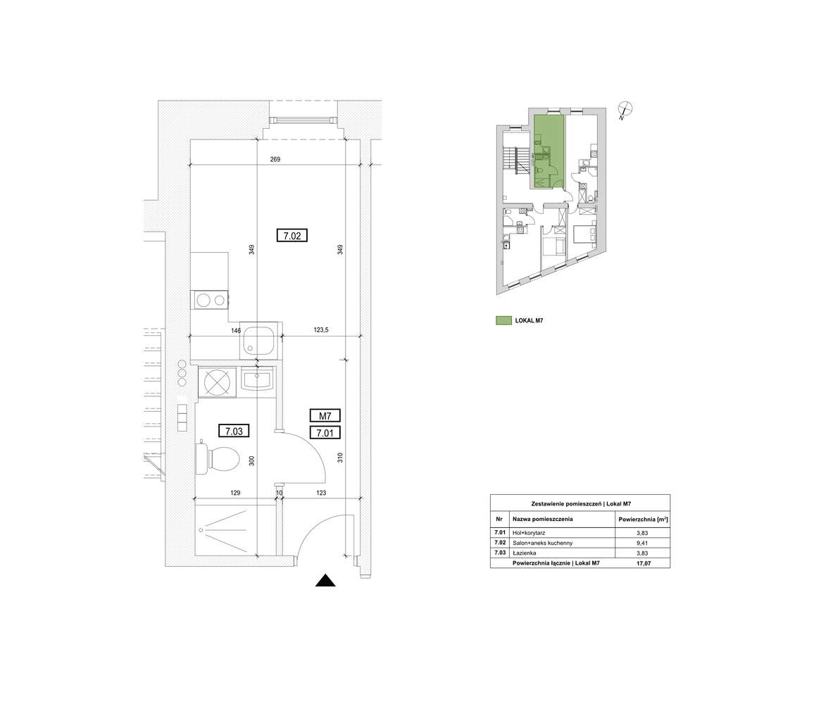 Kawalerka na drugim piętrze w zrewitalizowanej kamienicy - ul Wałowa 4-5