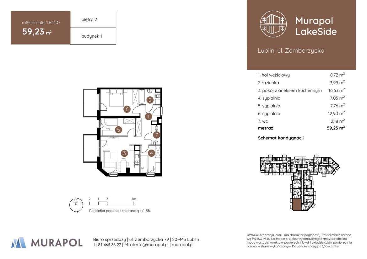 4-pokojowe mieszkanie 59m2 Bez Prowizji - Pełny obrazek: 2/6