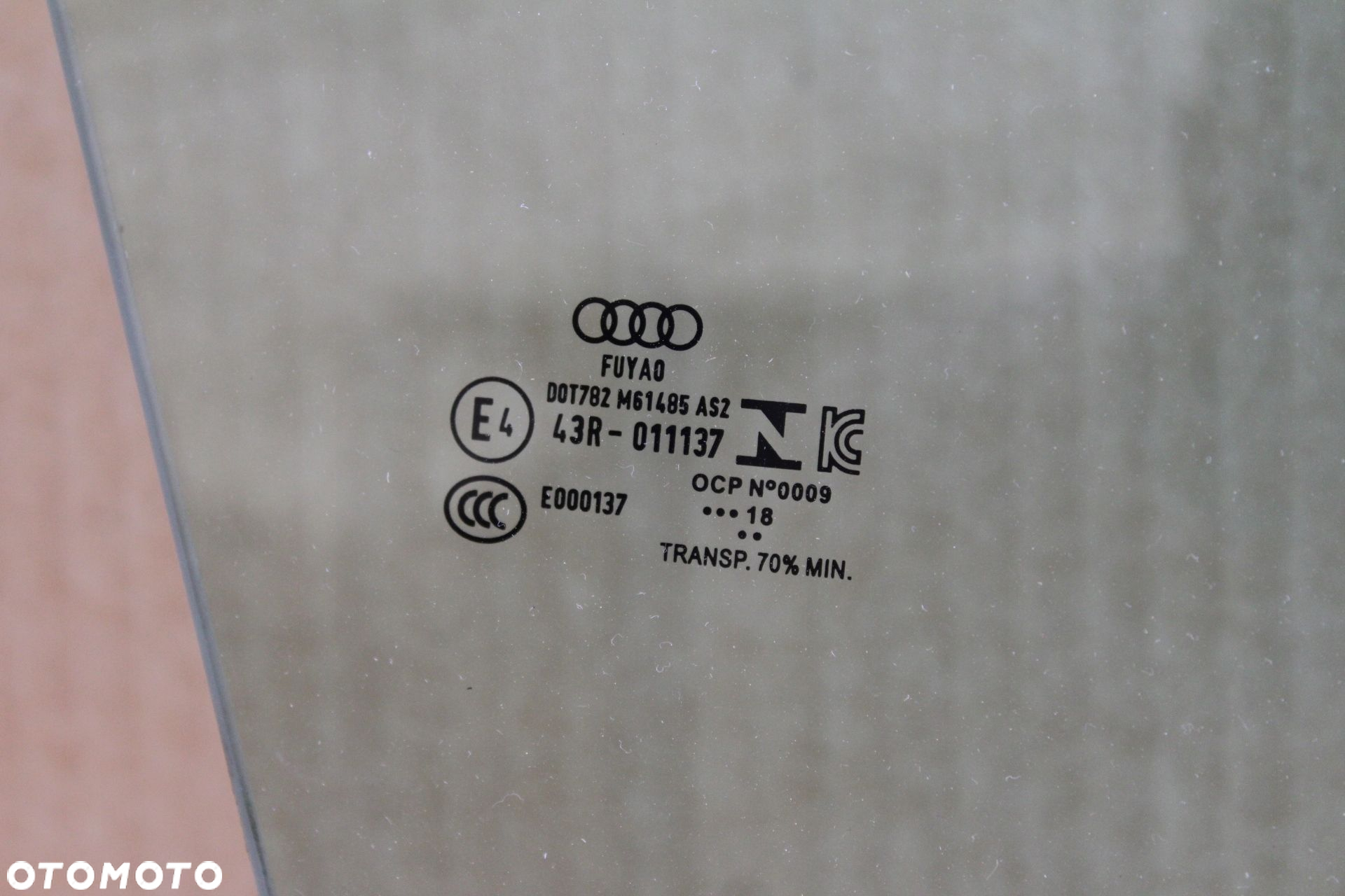 Szyba DRZWI Przód prawa Audi A7 4K 2018r - 3