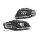 FARÓIS LED PARA AUDI A4 B7 04-08 PRETO - 3