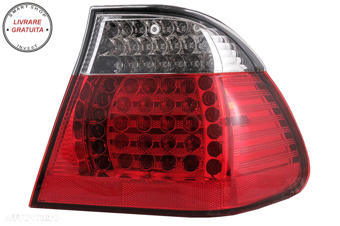 Stopuri LED BMW Seria 3 E46 Limuzina 4Usi (09.2001-03.2005) Rosu Clar- livrare gratuita - 7