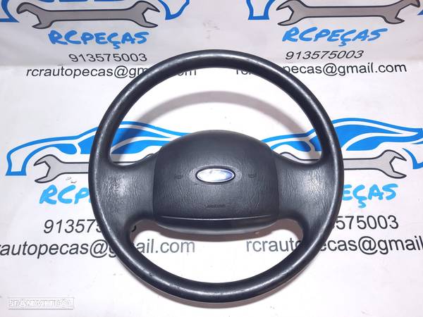 VOLANTE GUIADOR COMPLETO FORD YC1A3600ADW FORD TRANSIT VI 6 MK6 FA PELE AIRBAG - 7