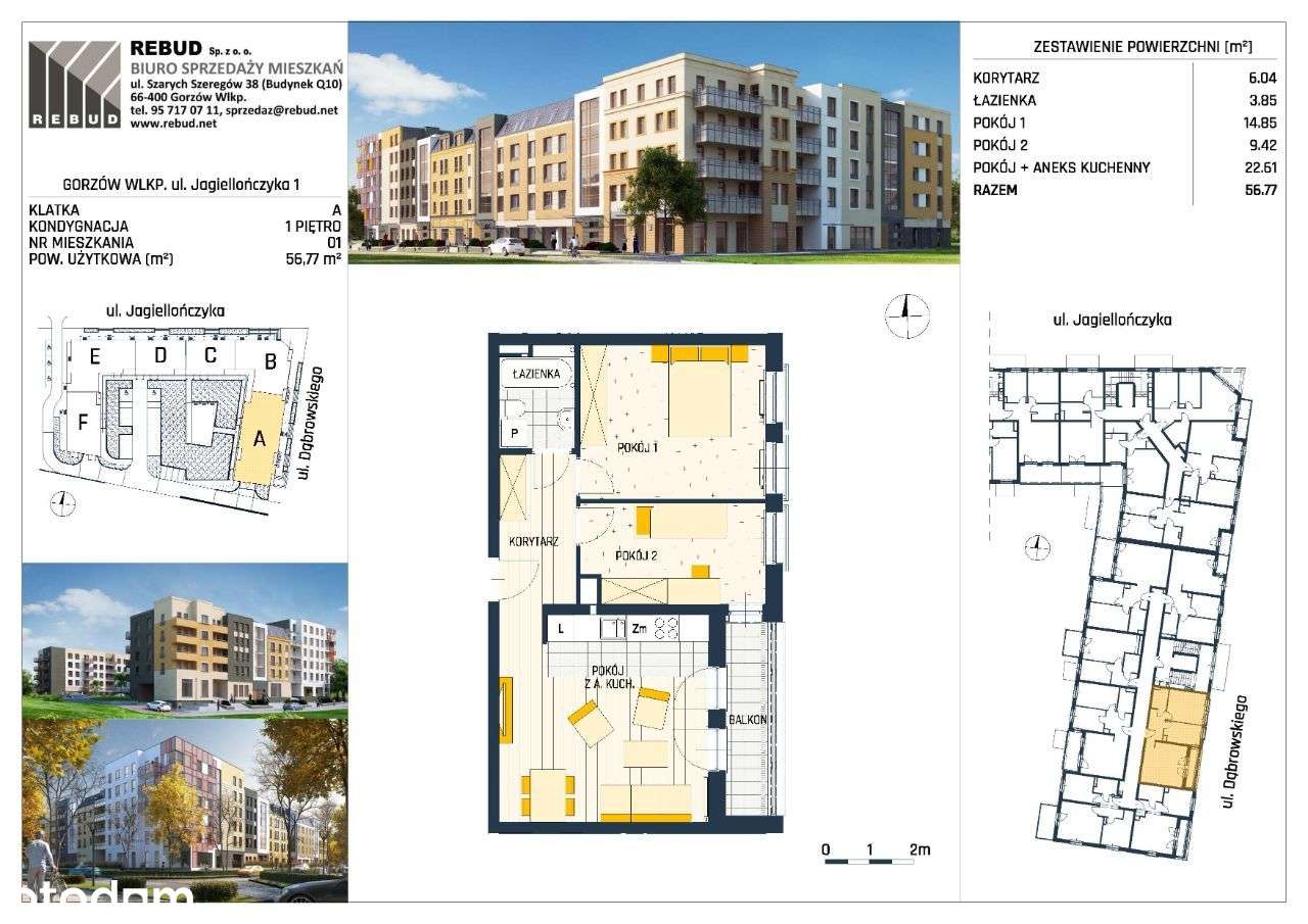 Jagiellończyka | Mieszkanie 1/1 - Pełny obrazek: 2/7