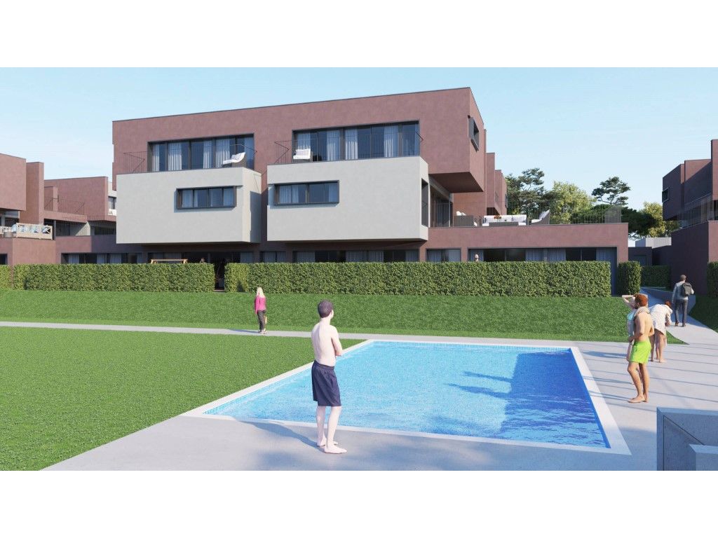 Apartamento T2, com churrasqueira, Piscina e Campo de pad...