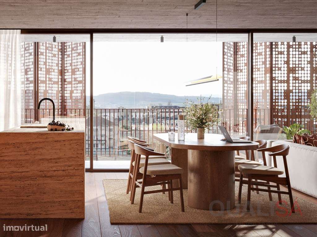 Apartamento T1 novo com varanda em empreendimento de luxo no centro...-12