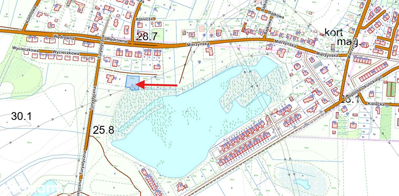 GUMIEŃCE ul. Ostoja - działka na Sprzedaż z MPZP-7