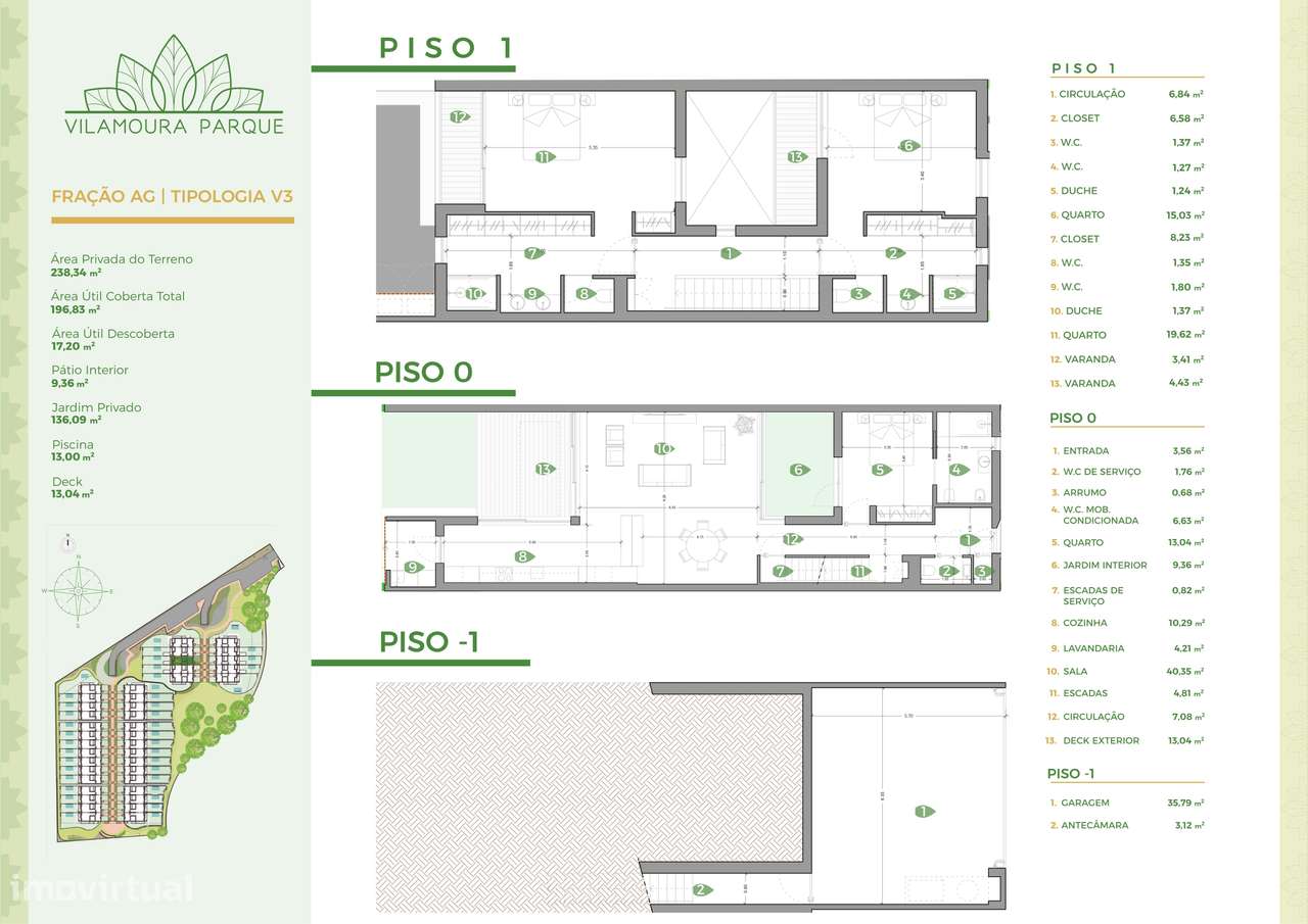 Moradia de Luxo T3 com Piscina Privada em Vilamoura Parque - Algarve-16