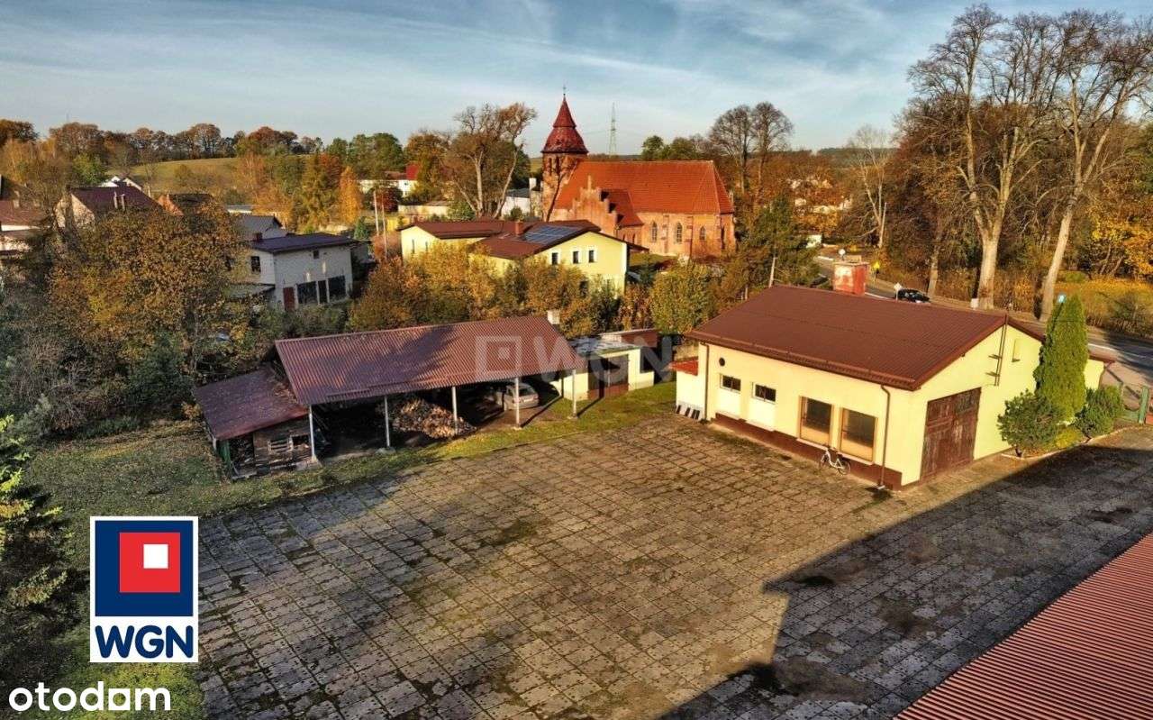 Dom, warsztat, hala mag., Barcino, działka 5000m2-4
