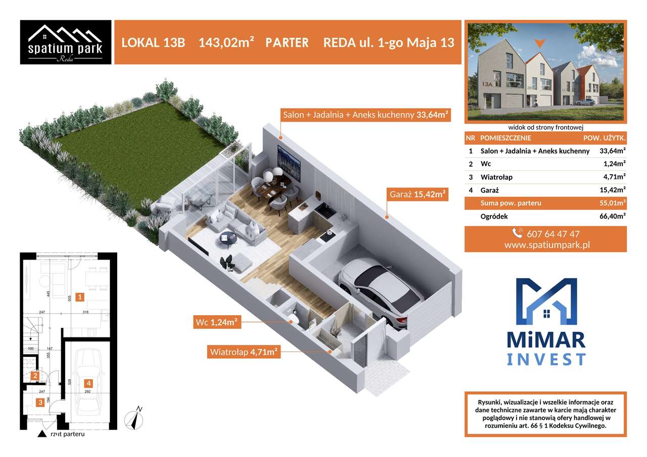 Dom przy Parku ul .1 Maja  wysoki standard Fotowoltaika okna Premium - Pełny obrazek: 3/15