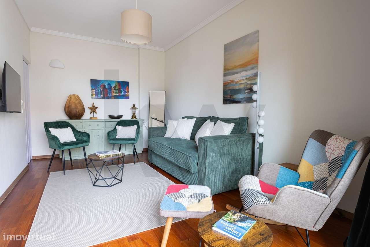 T1 com Vista Mar e Licença de AL – Totalmente Equipado e Renovado - Grande imagem: 5/38