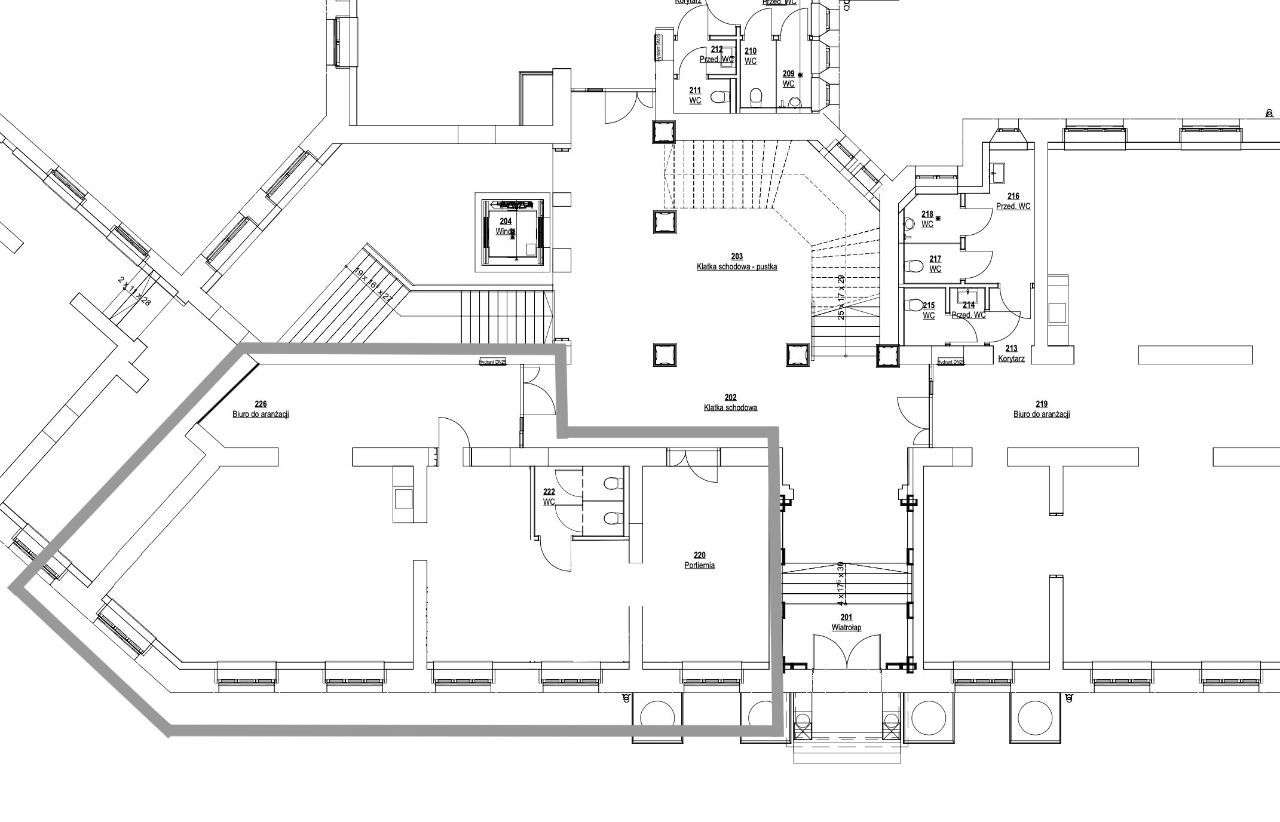 Lokal usługowy 121 m2 parter w zabytkowym budynku - Pełny obrazek: 2/6