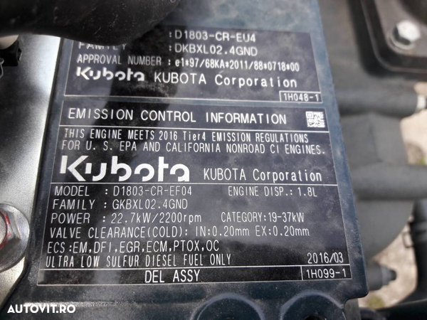 Motor nou Kubota D1803-CR-EF04 - 4
