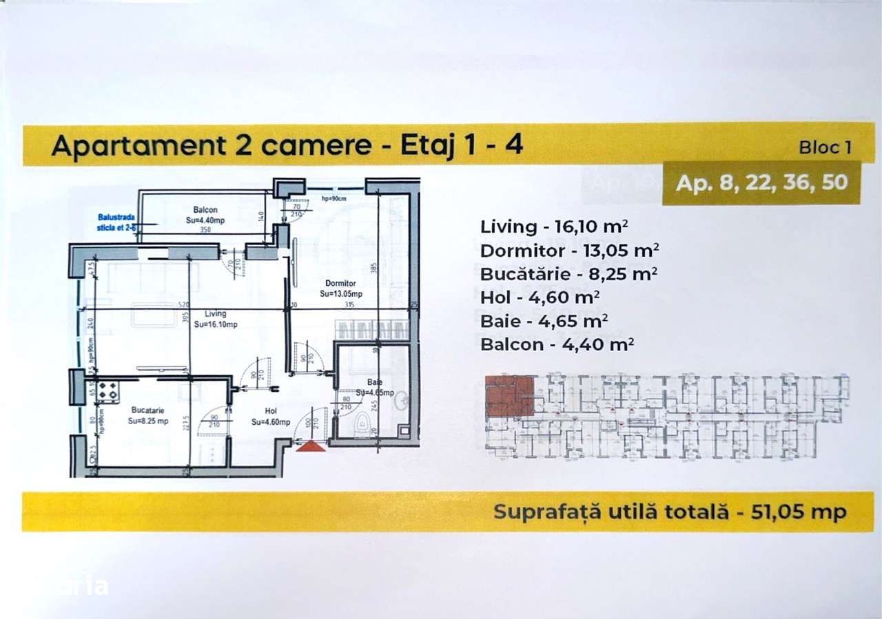 Postalionului - 2 Camere - Decomandat - Cel mai mic pret - Imagine principală: 4/4