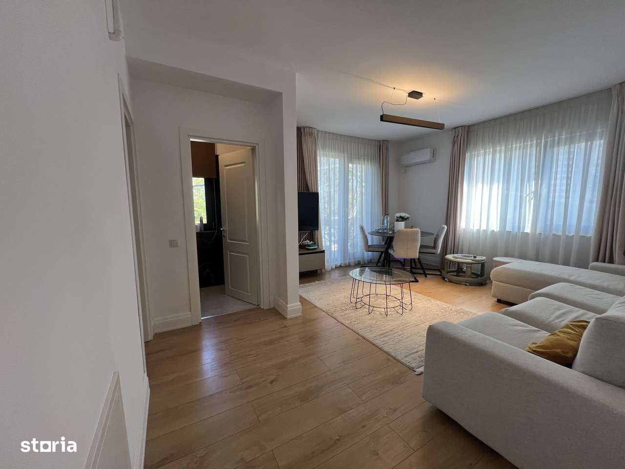 Sisesti 3 camere 73,6 mp 2 bai 2 balcone mobilat/utilat 6 min metrou - Imagine principală: 2/20