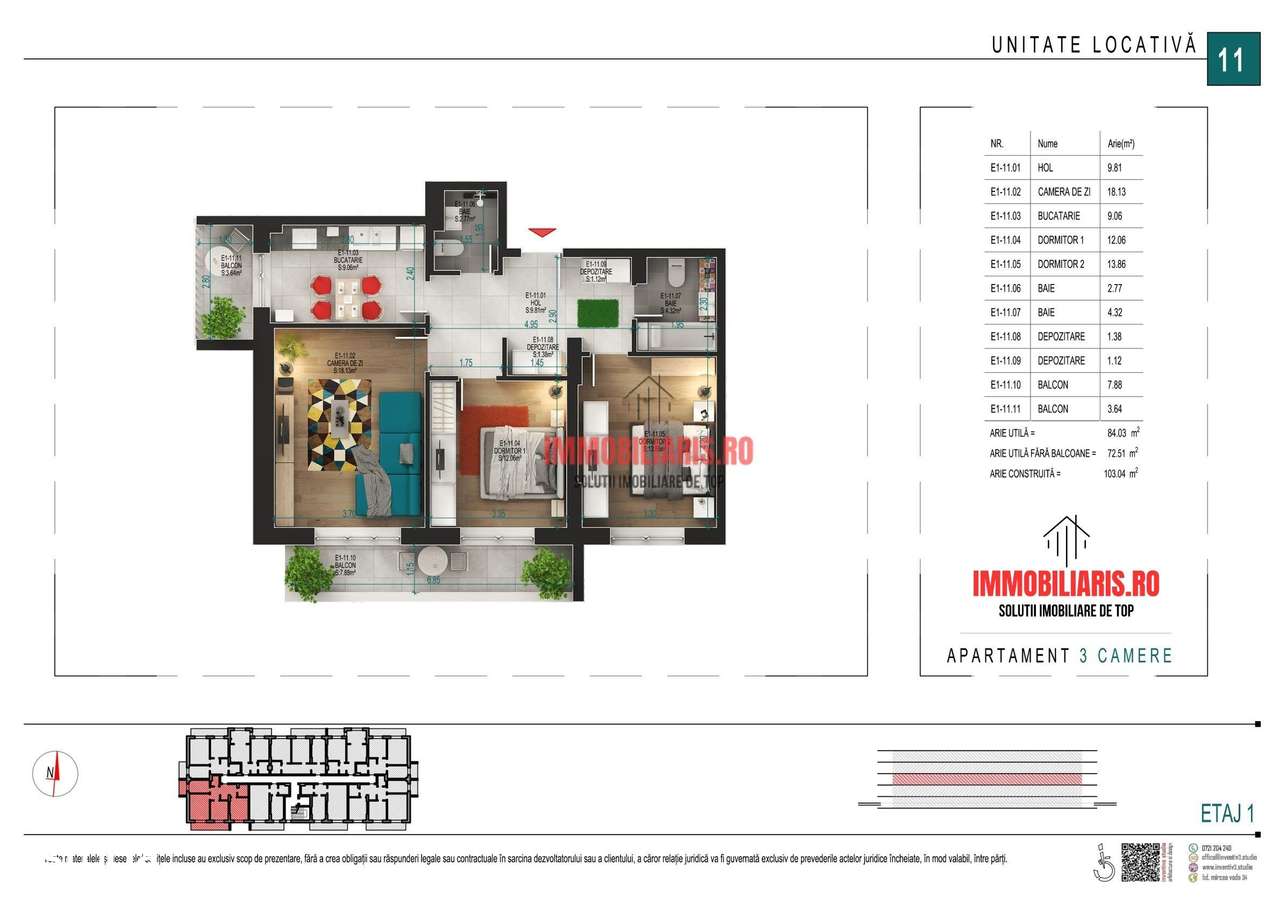 Blvd. 1 Decembrie 1918 - Parcare Inclusa - Comision 0% - Imagine principală: 2/10