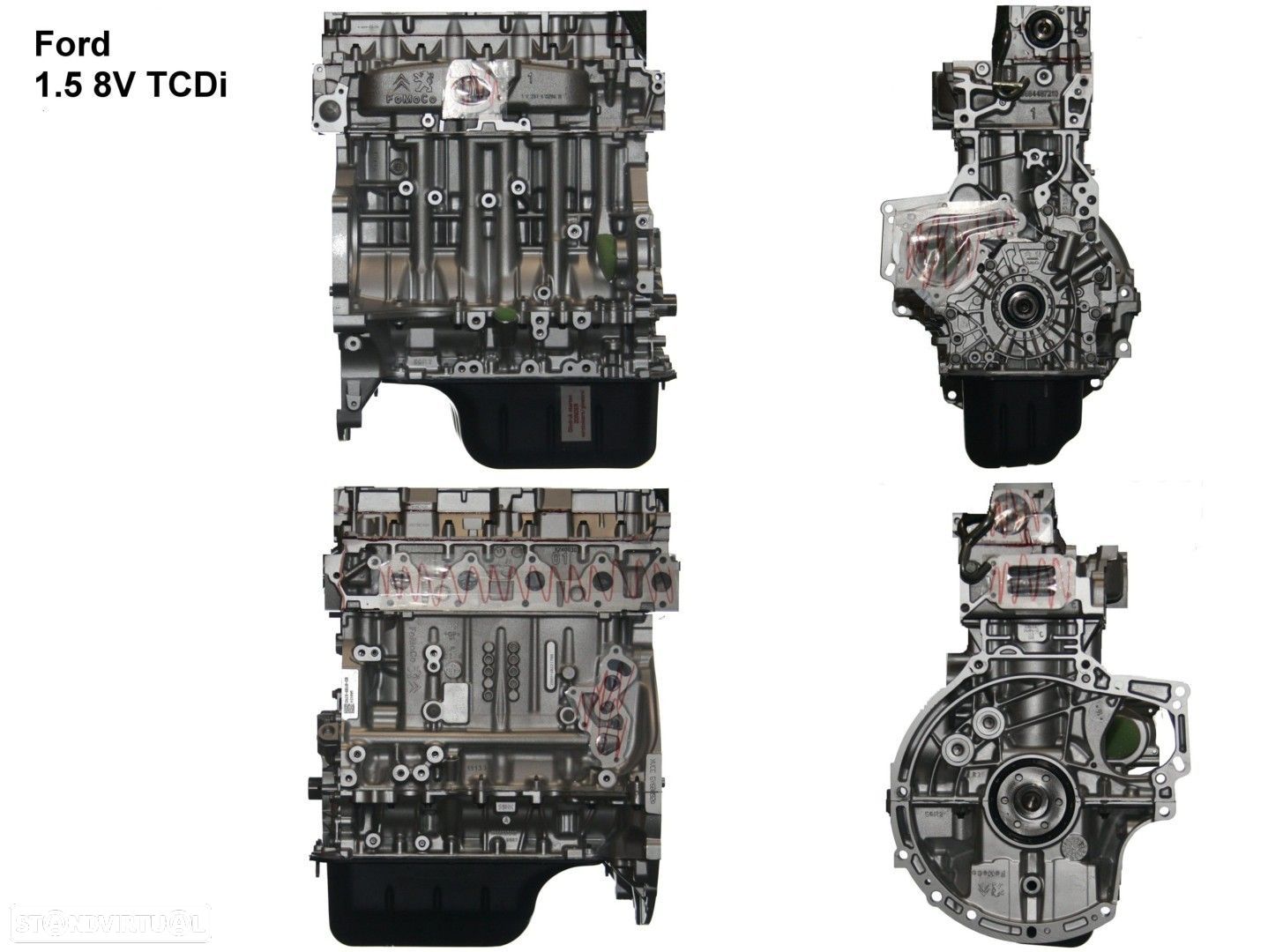 Motor  Reconstruído FORD FIESTA 1.5 TDCI XVJC - 1