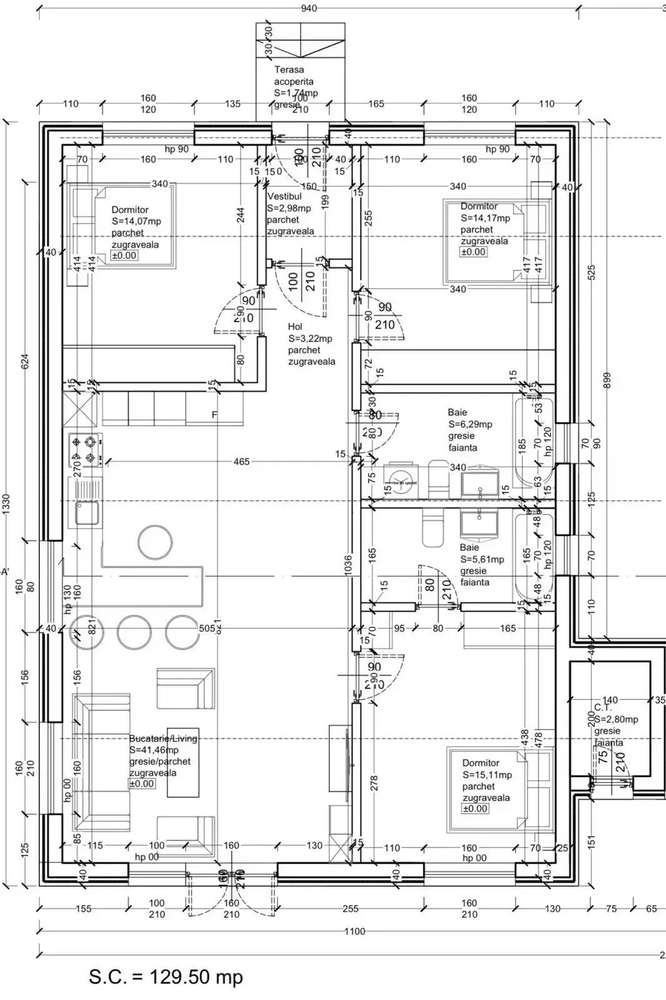 Vila individuala construita!Predare la cheie, finisata 100%! Tunari - Imagine principală: 3/12