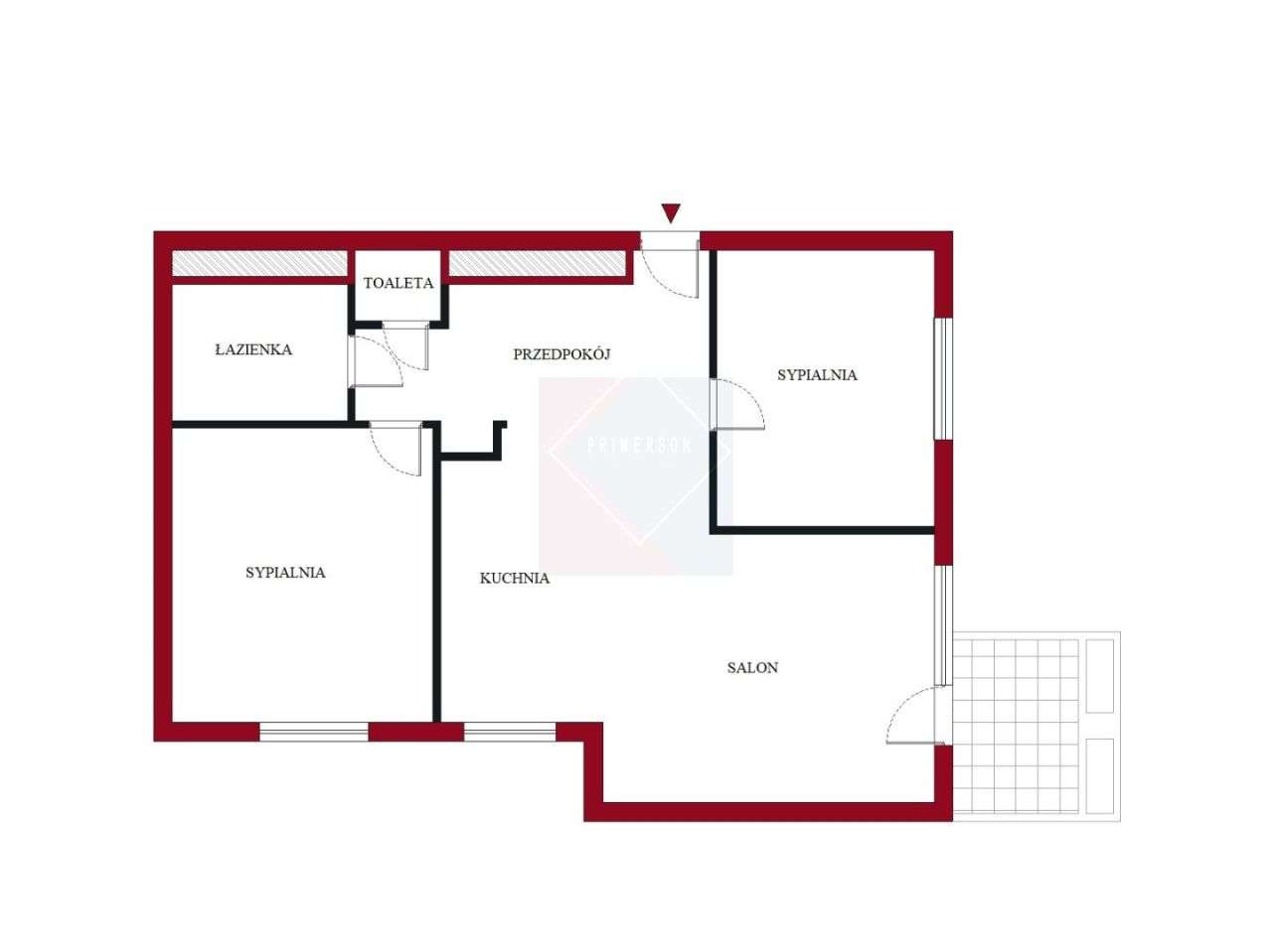 65 m² | 3 pokoje | po remoncie |metro służew-10