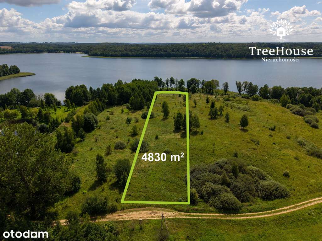 Działka z linią brzegową - uzbrojona