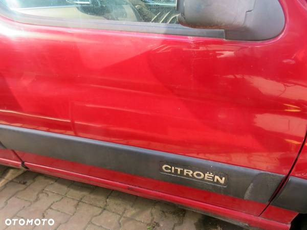 DRZWI PRZEDNIE PRAWE BERLINGO I LIFT II   CZERWONY CITROEN 2002-2008 - 3