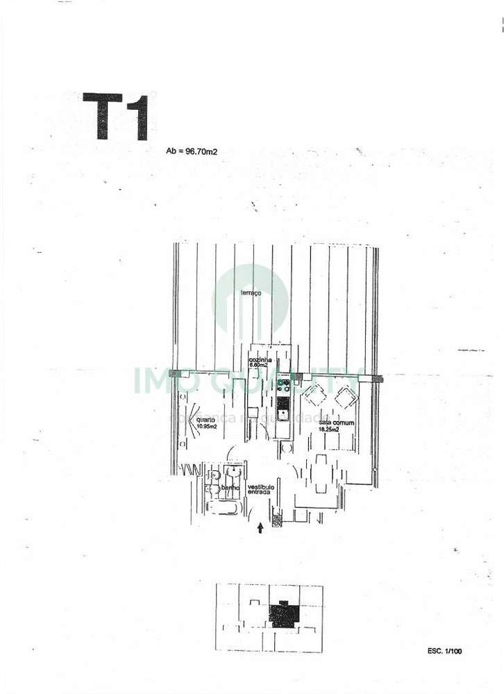 T1 | Terraço | Lugar de Garagem-17