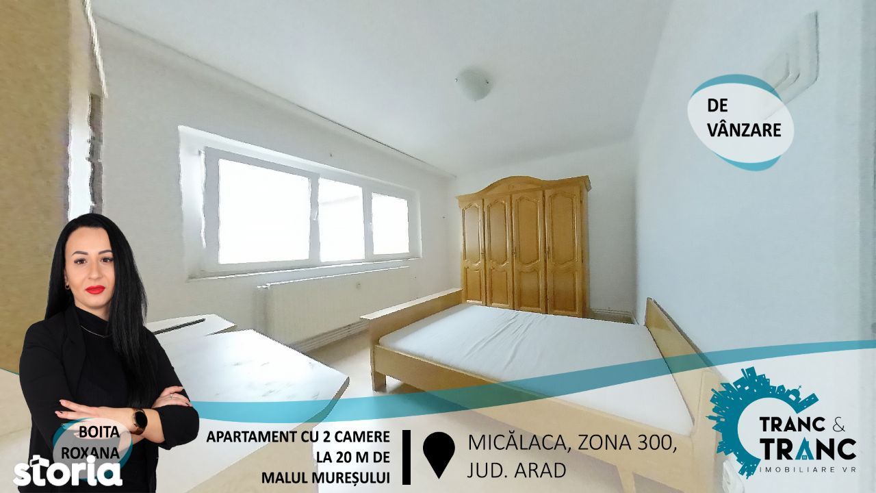 PRET REDUS: Apartament cu 2 camere in Micalaca , la 20 m de Mures