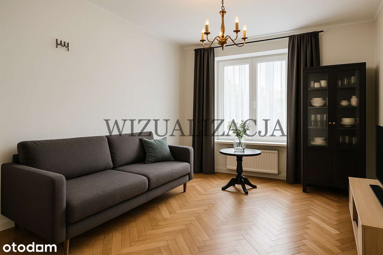 Kawalerka 35,49m2 | kamienica | Plac Hallera | parter |-0
