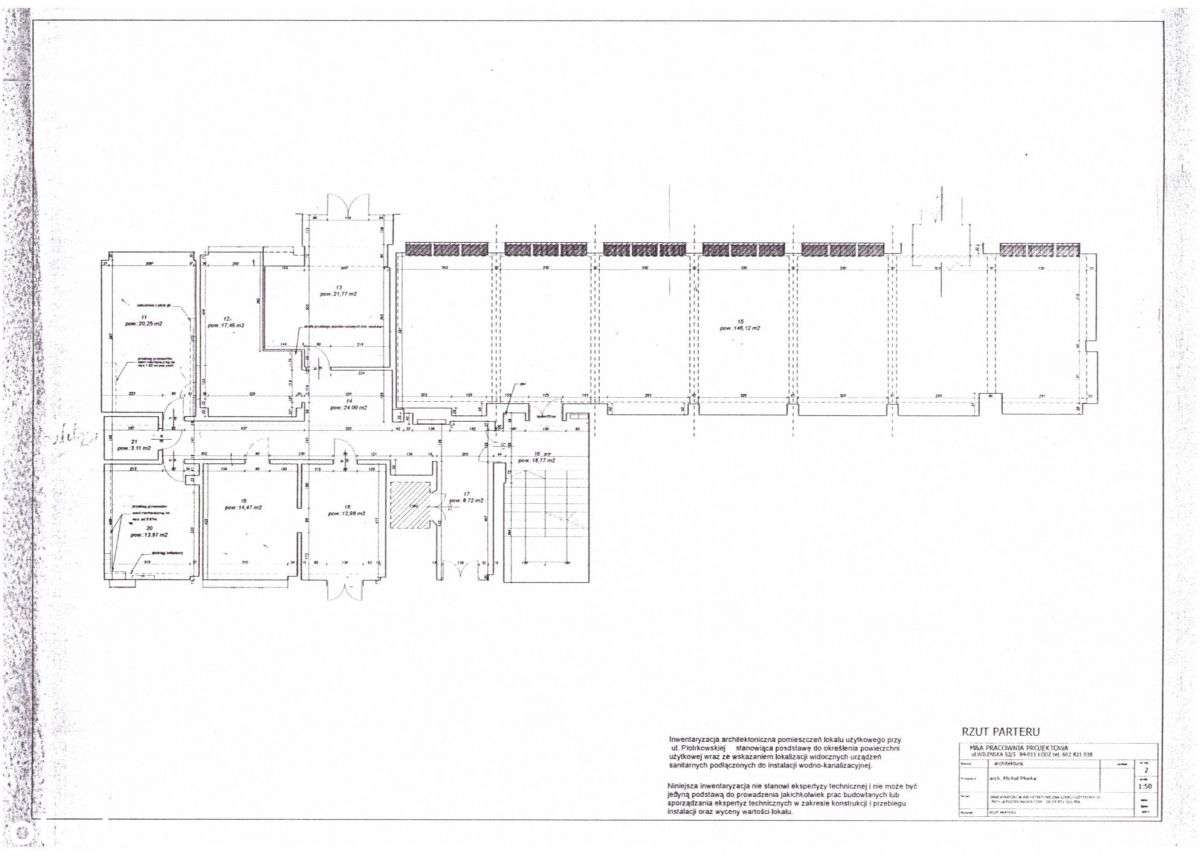 Parter, całk. pow. 522,2 m2 - Piotrkowska!-13