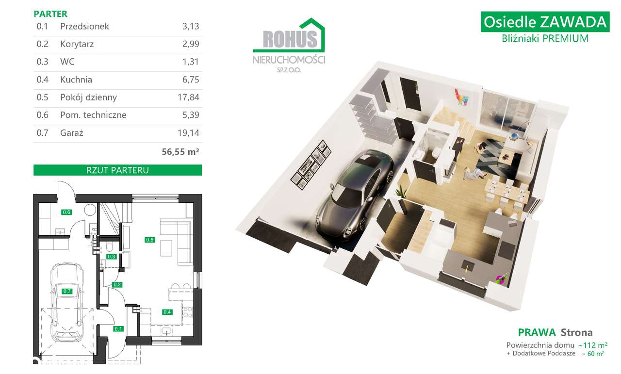 Dom z garażem - Osiedle Zawada Bliźniaki Premium - Pełny obrazek: 5/19