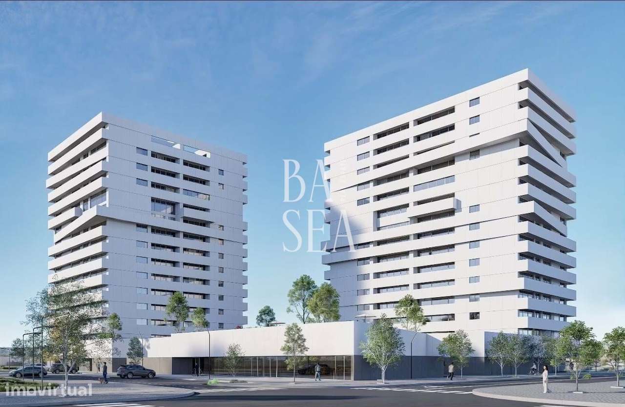 Apartamento T2 novo em condomínio com piscina em Ramalde Porto-15