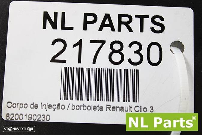 Corpo de injeção / borboleta Renault Clio 3 8200190230 - 6