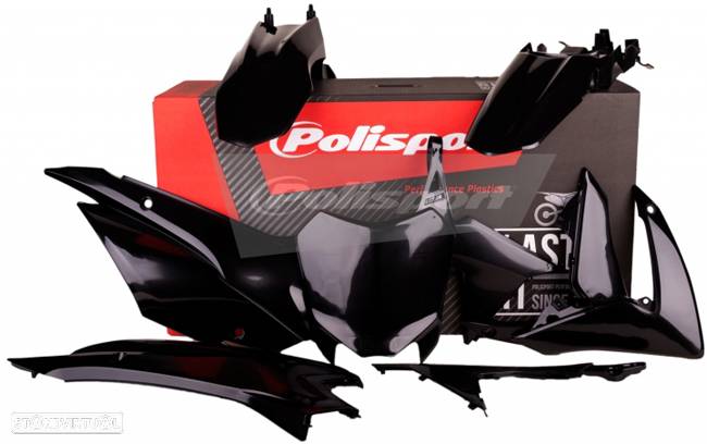 kit plasticos polisport preta honda crf 110f - 1