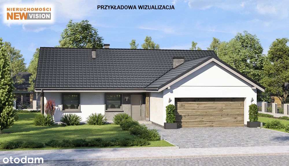 Nowy dom w stanie surowym zamkniętym
