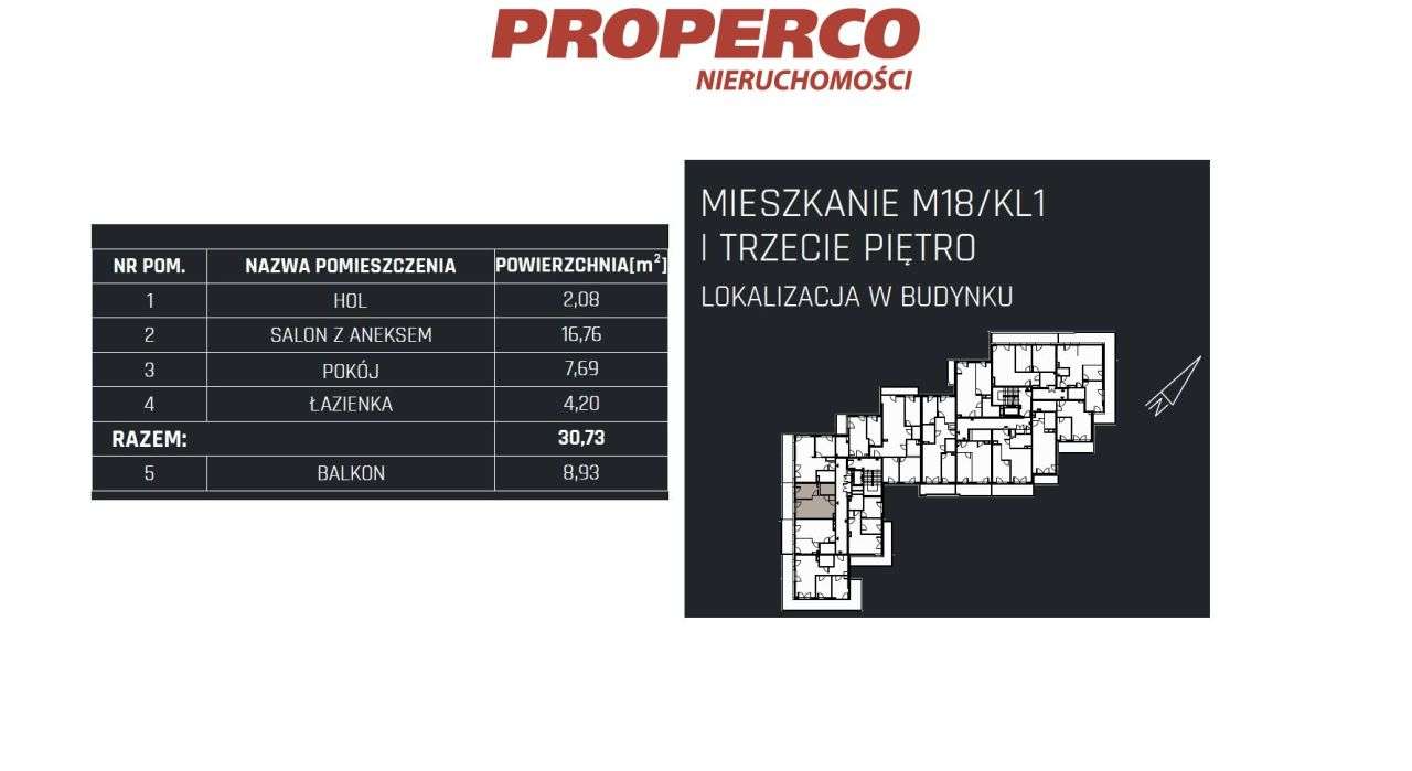 Mieszkanie 2 pok., 30,73m2, 3p, Jędrzejów-12