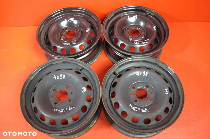 FIAT PUNTO II DOBLO PANDA 500 NEMO FELGI STALOWE 14 4x98 5.5J ET35 - 1