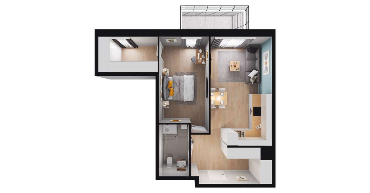 Marimonte  | mieszkanie 3-pok. | M​U.2.22 - Pełny obrazek: 3/8